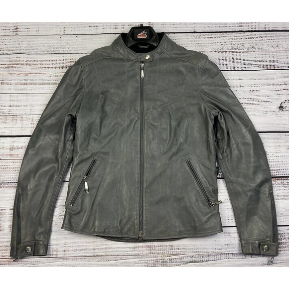 NWT Hein Gericke La Jolla Leather Motorcycle Biker Jacket MSRP $360‎ Sz 8 Womens - Picture 1 of 4